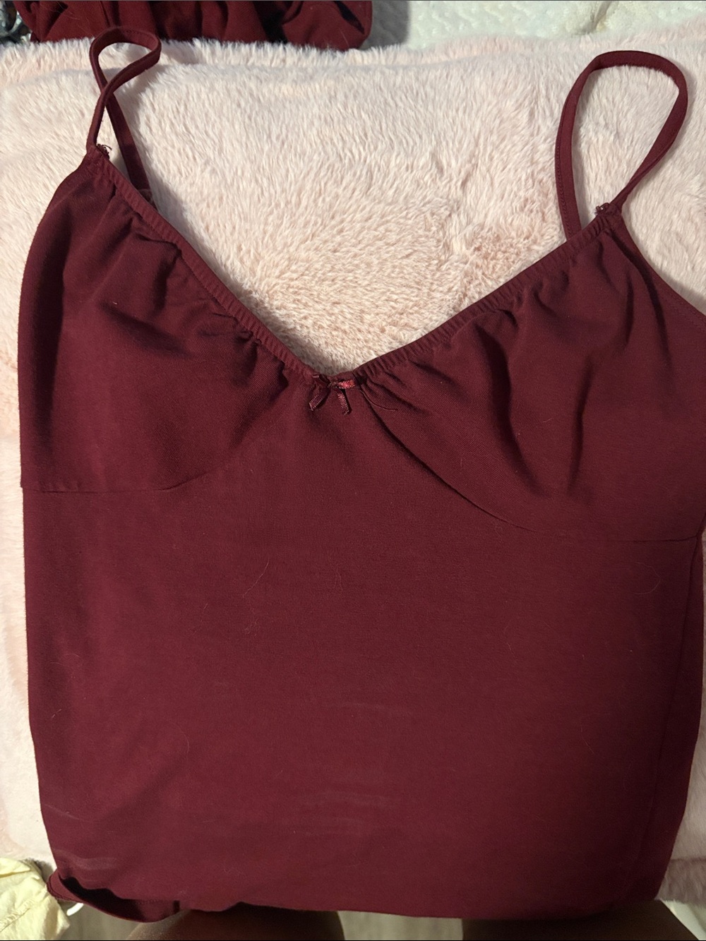Brandy Melville Burgundy Spaghetti Strap Cami Top